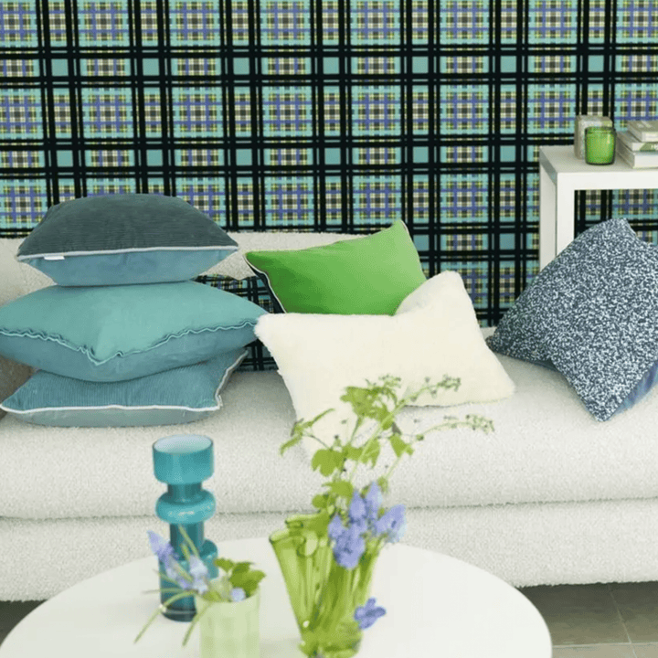 Corda Teal Cushion - Sutherland Interiors