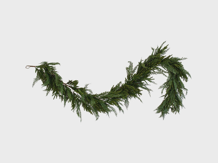 Cypress Real Touch Garland 9ft - Sutherland Interiors