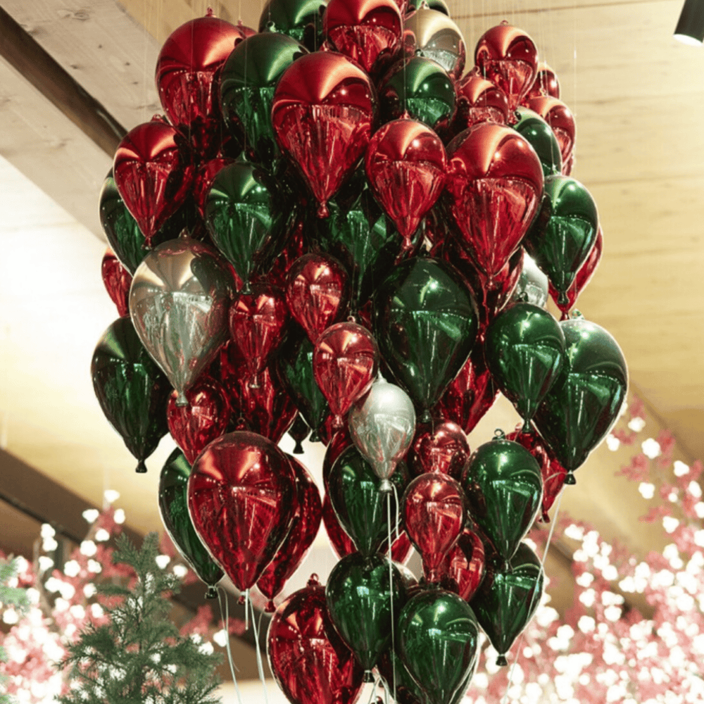 Decorative Glass Balloon - Dark Red L - Sutherland Interiors