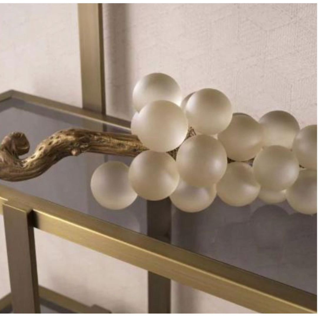 Eichholtz French Grapes White Vintage Brass Finish - Sutherland Interiors