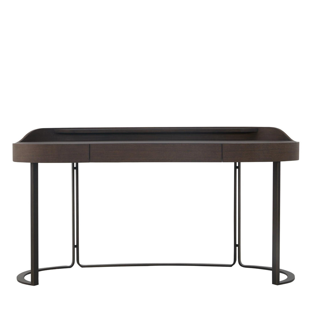 Elegant Walnut & Leather Kensington Writing Desk - Sutherland Interiors