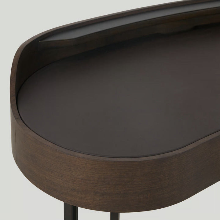 Elegant Walnut & Leather Kensington Writing Desk - Sutherland Interiors