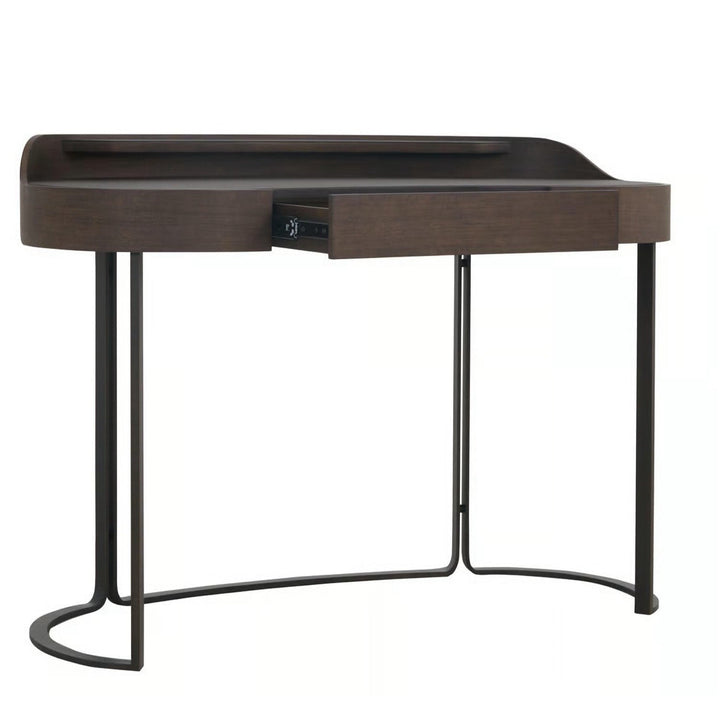 Elegant Walnut & Leather Kensington Writing Desk - Sutherland Interiors