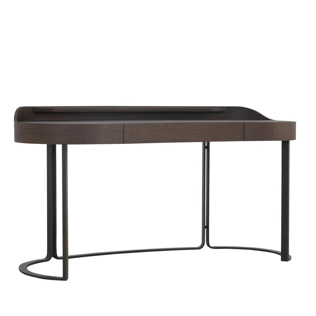 Elegant Walnut & Leather Kensington Writing Desk - Sutherland Interiors