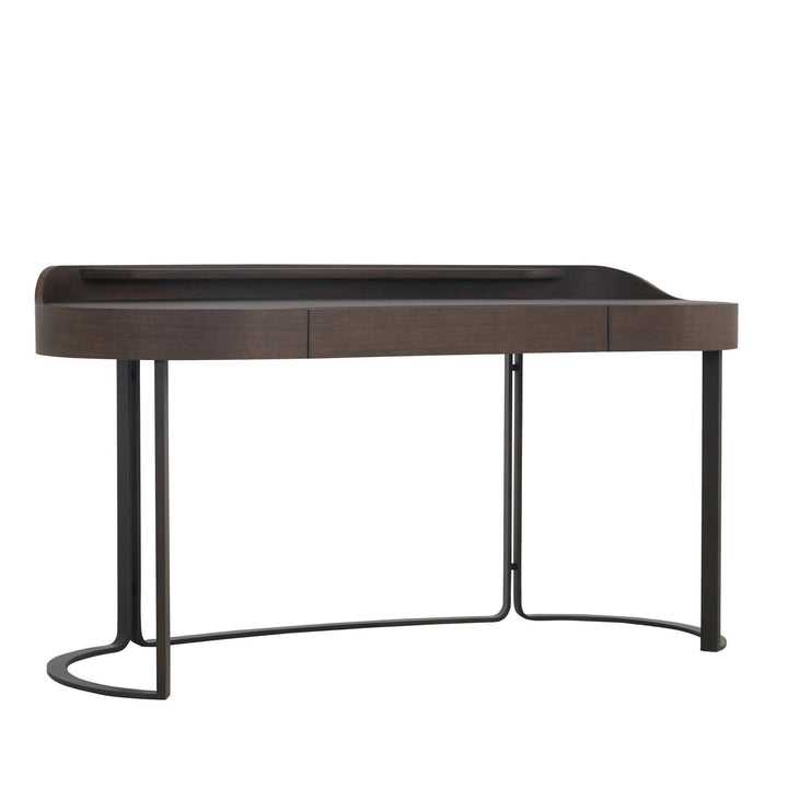 Elegant Walnut & Leather Kensington Writing Desk - Sutherland Interiors