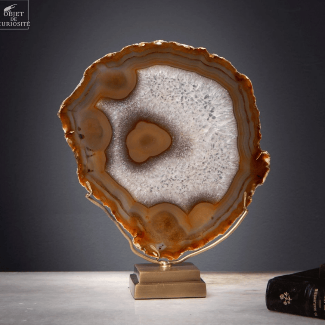 Gold Agate Slice - Sutherland Interiors