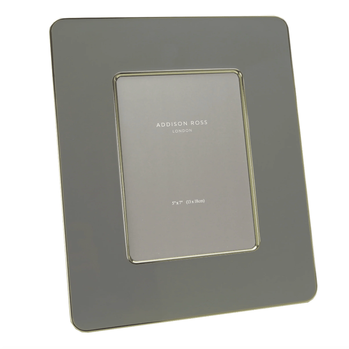 Gold Edged Chiffon Grey Frame - Sutherland Interiors