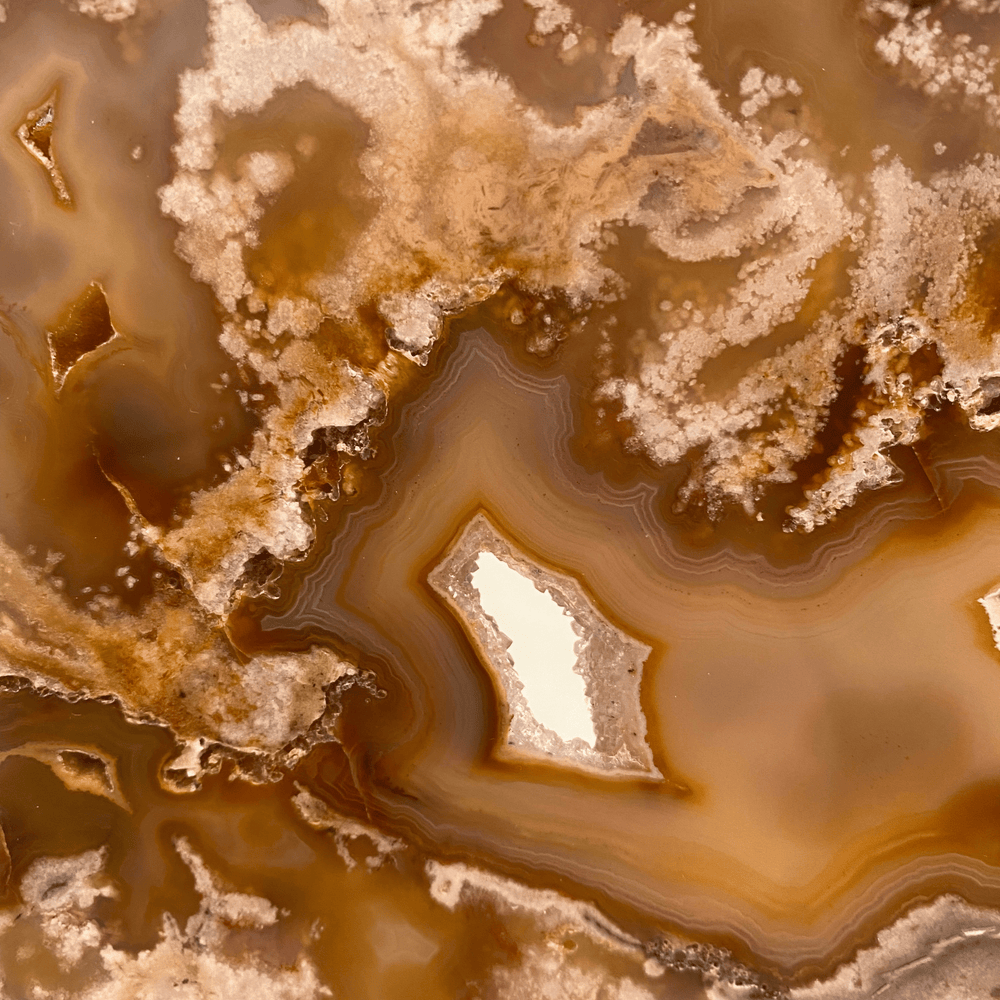 Gold Natural Agate Slice - Sutherland Interiors