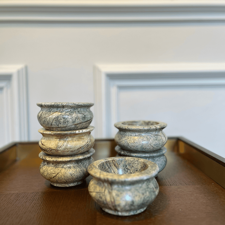 Green Marble Small Bowl – 10 cm - Sutherland Interiors