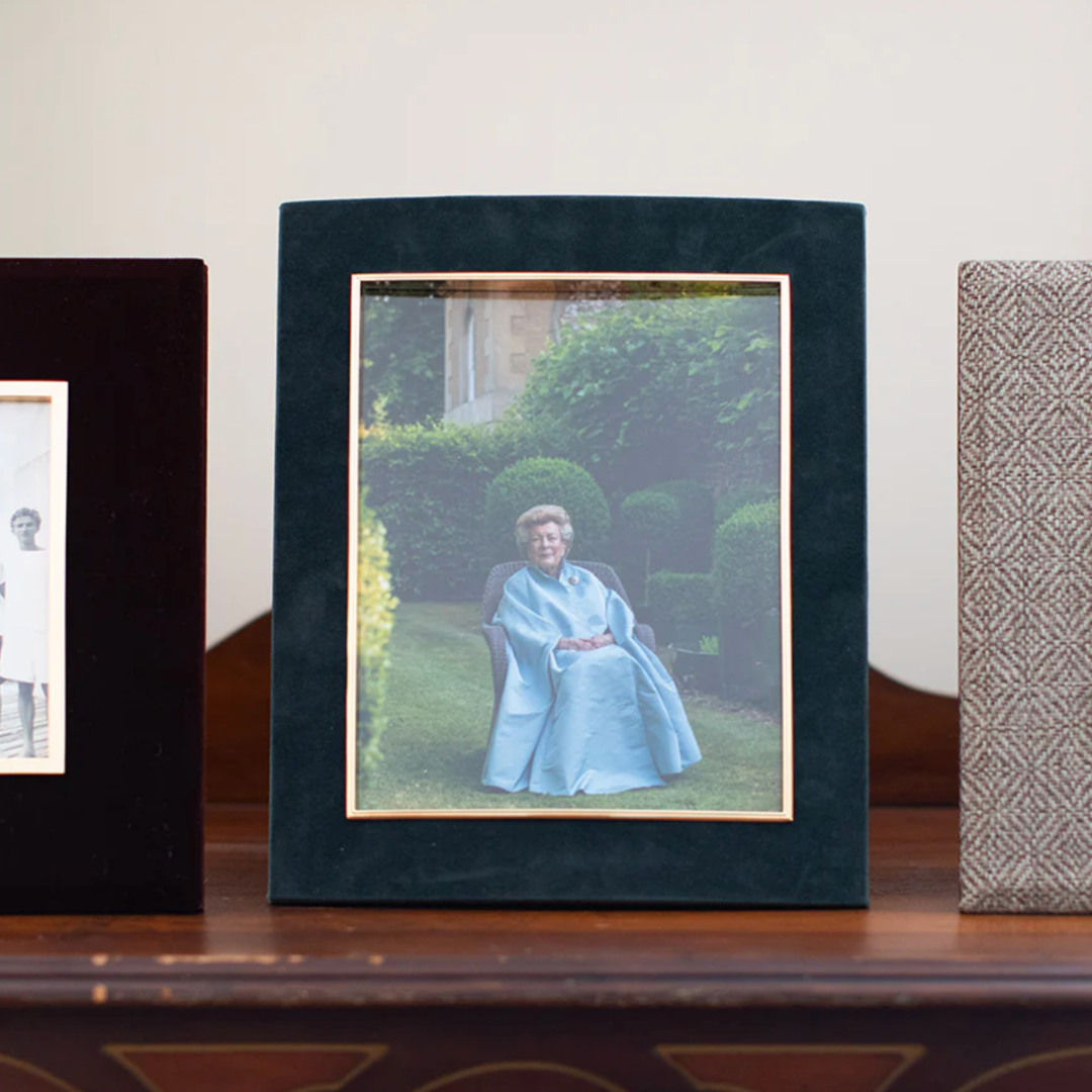 Green Velvet Photo Frame