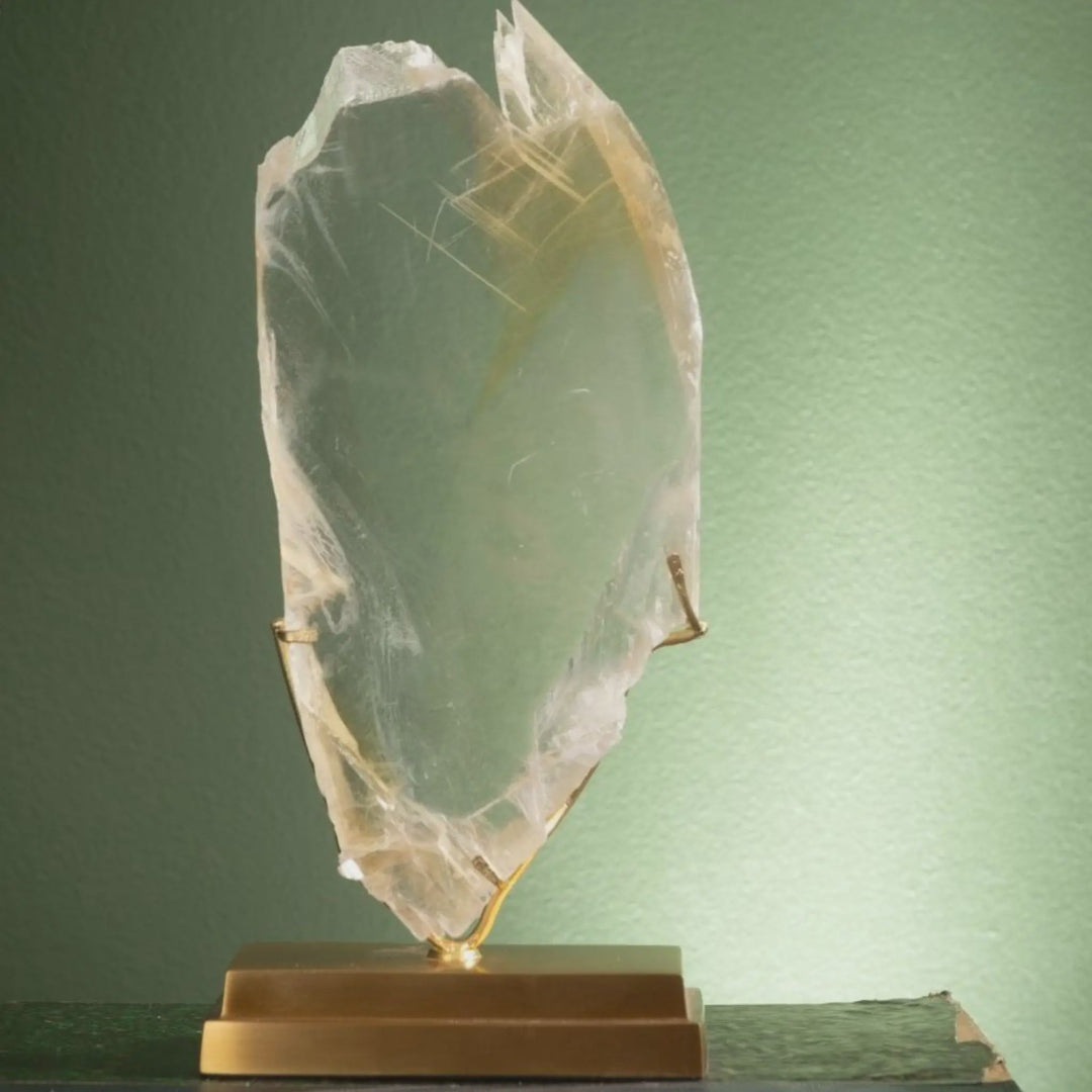 Gypsum from France on brass base - Sutherland Interiors