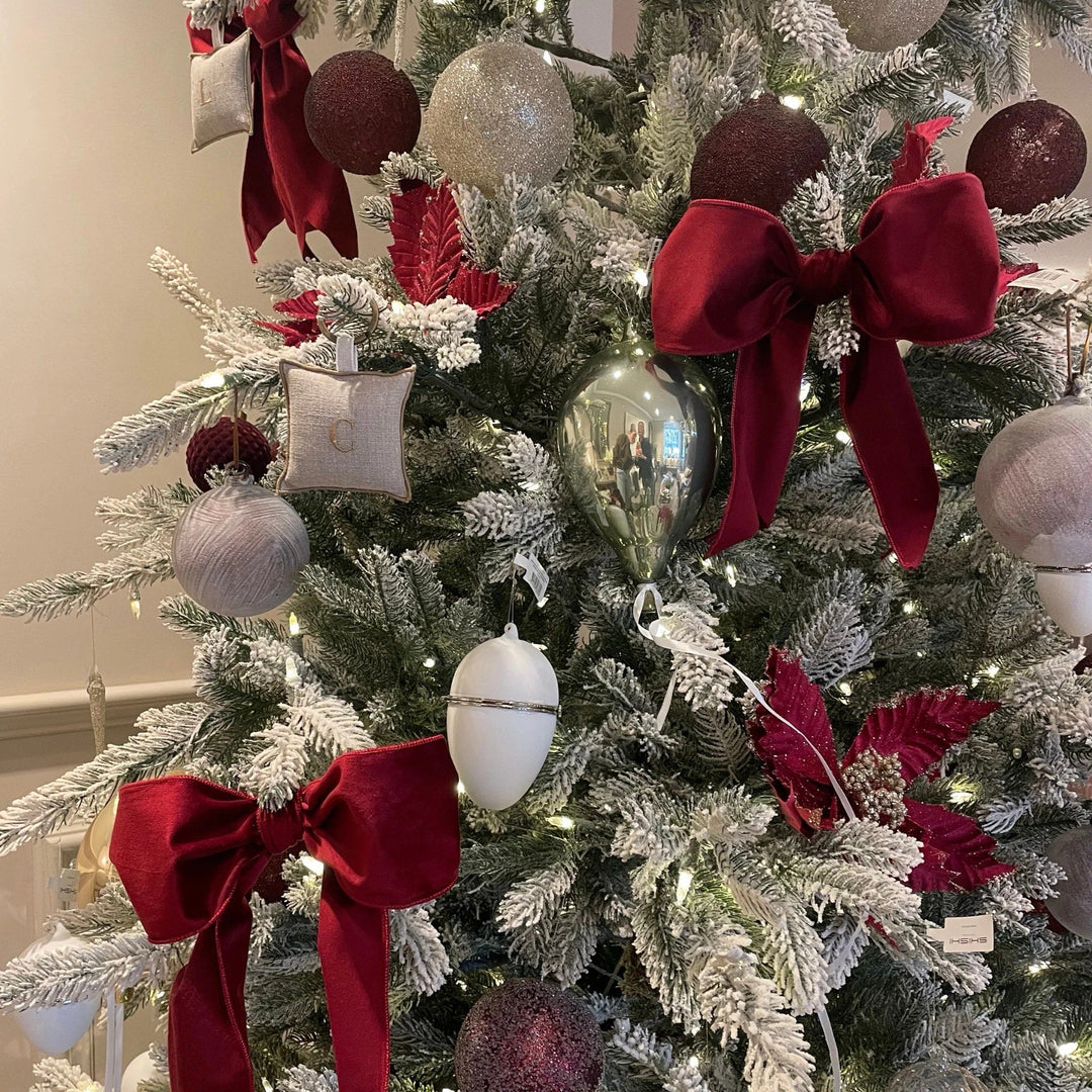 Handmade Red Velvet Decorative Bow - Sutherland Interiors