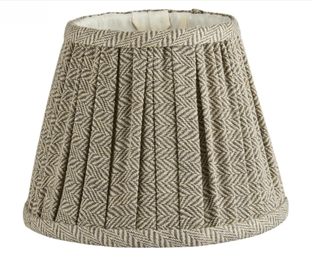Herringbone Lamp Shade Round 16cm - Sutherland Interiors