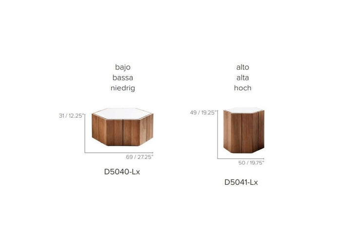 Hexagon Coffee Table - Sutherland Interiors