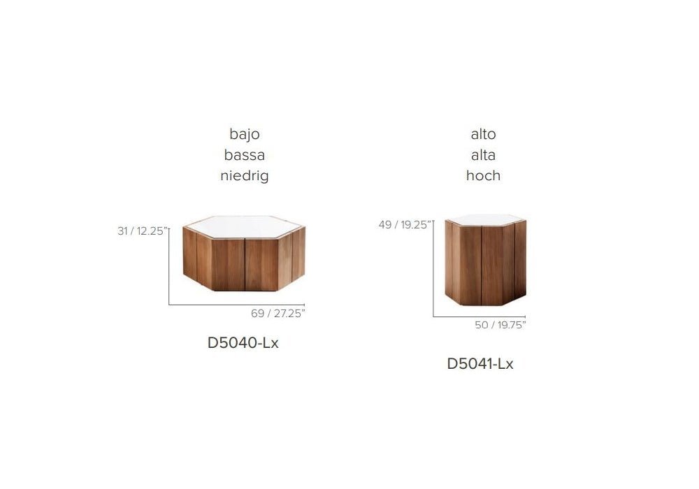 Hexagon Side Table - Sutherland Interiors