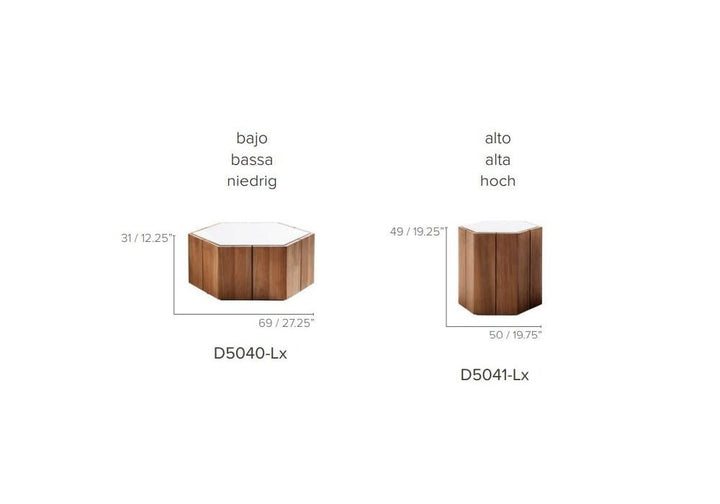 Hexagon Side Table - Sutherland Interiors