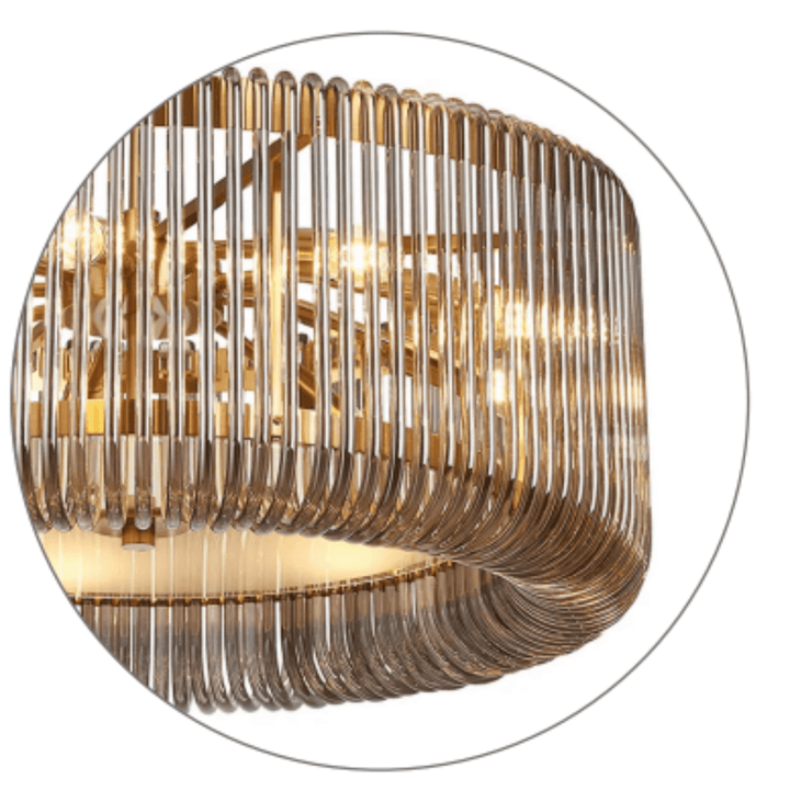 Jessie Smoked Ceiling Light - Sutherland Interiors