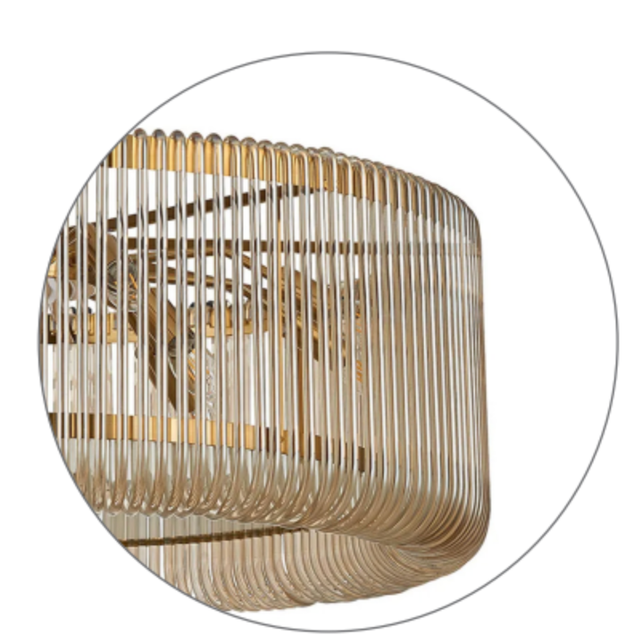 Jessie Smoked Brown Ceiling Light