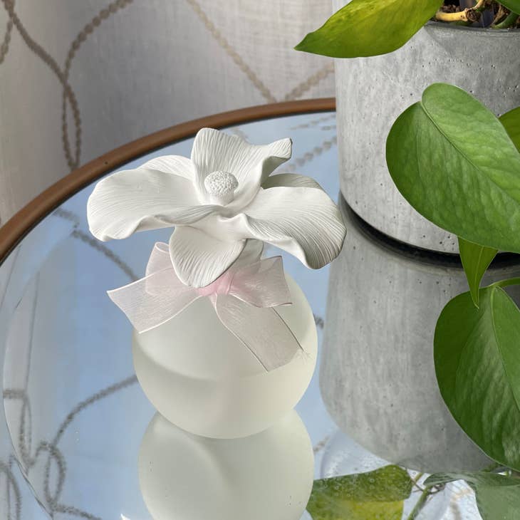 Lily Ceramic Flower Diffuser Gift Set - Silk Blossom - Sutherland Interiors