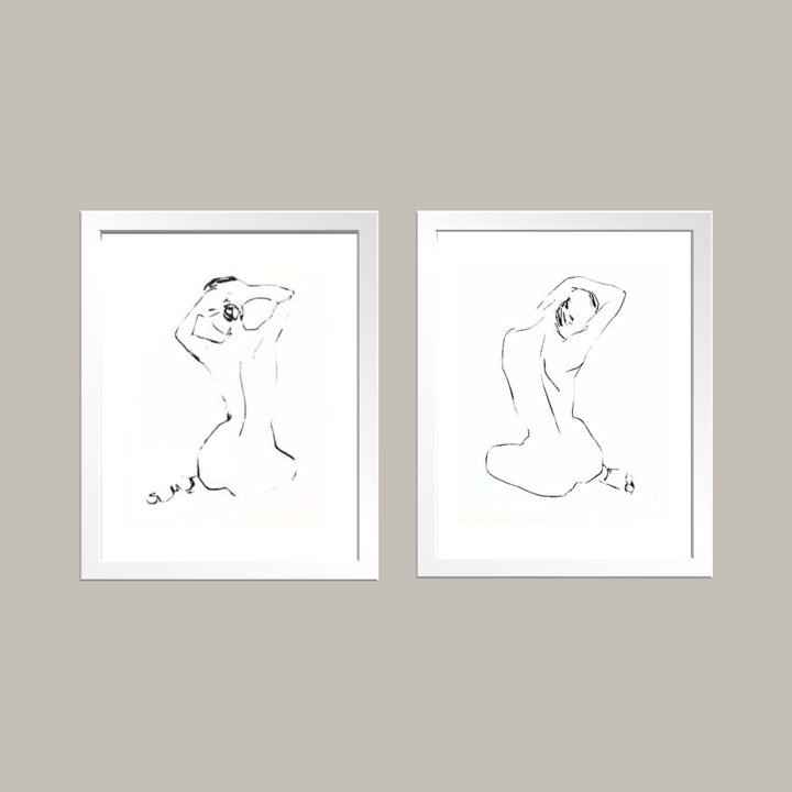 Line sketch - Female Figure 1 - Sutherland Interiors