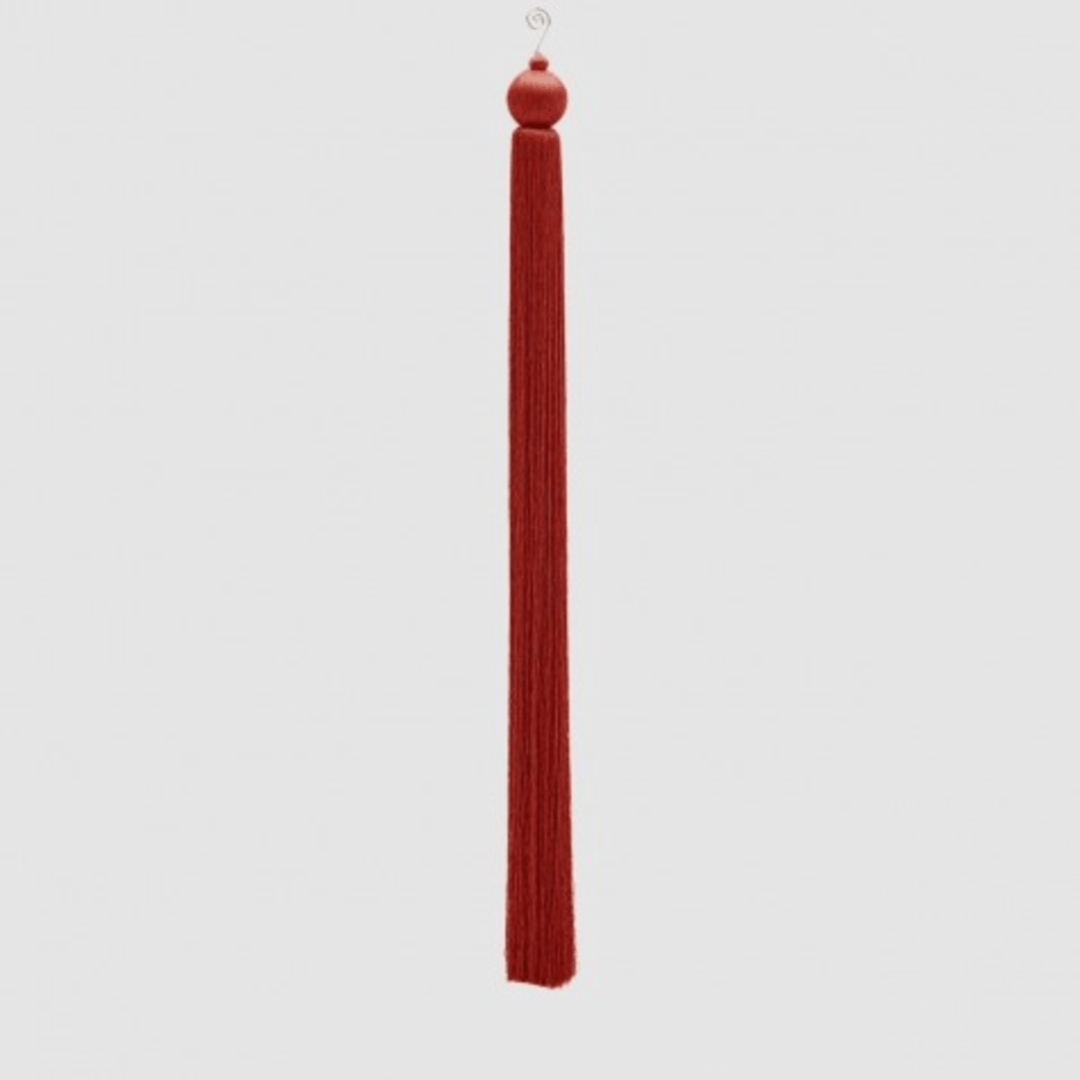 Long Fringe Tassel Burgundy - Sutherland Interiors