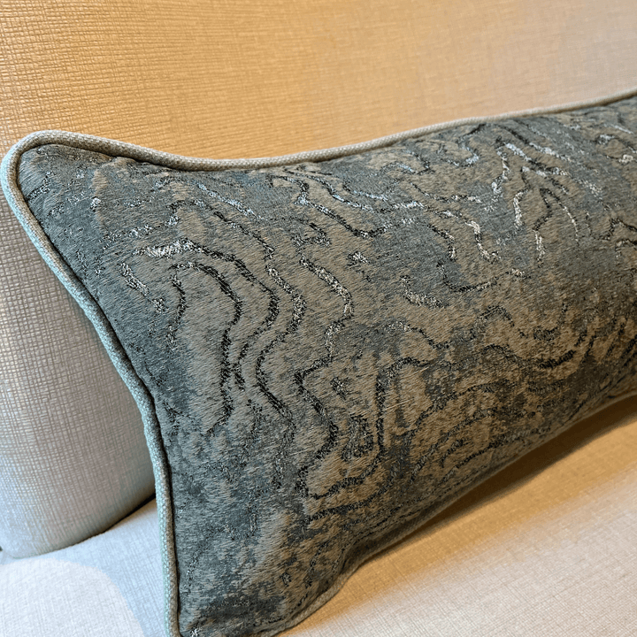 Luxury Cushion Green Lumbar - Sutherland Interiors