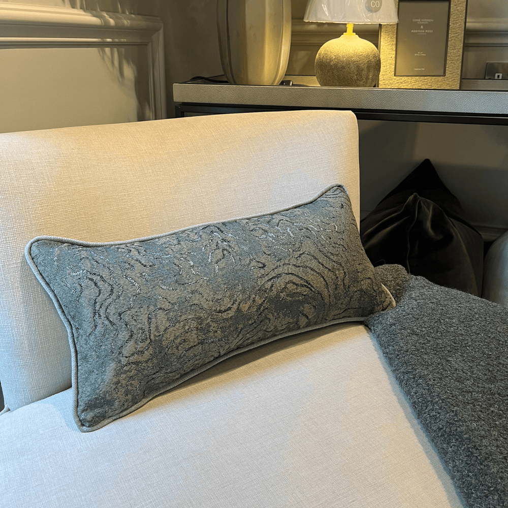 Luxury Cushion Green Lumbar - Sutherland Interiors