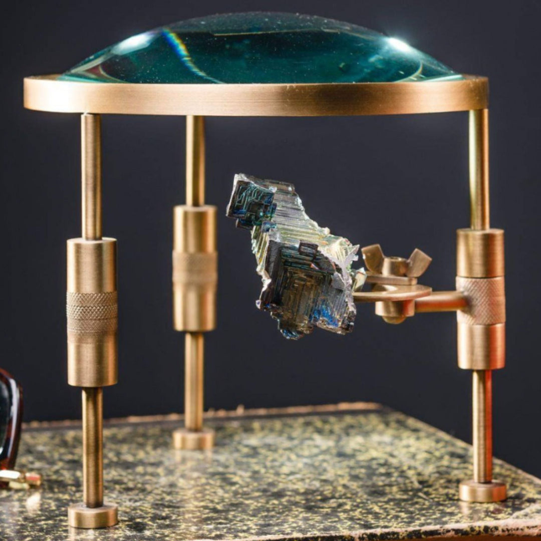Magnifying Glass on Stand with Bismuth Crystal - Sutherland Interiors