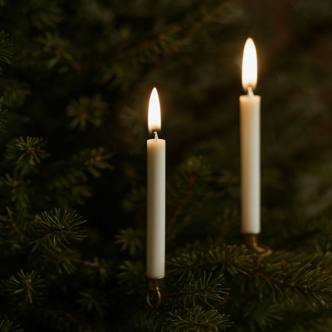 Mini LED Taper Candles in Soft Ivory - Sutherland Interiors