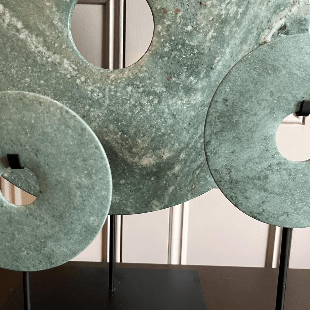 Ornament Bi disc in Light/Middle green - Sutherland Interiors