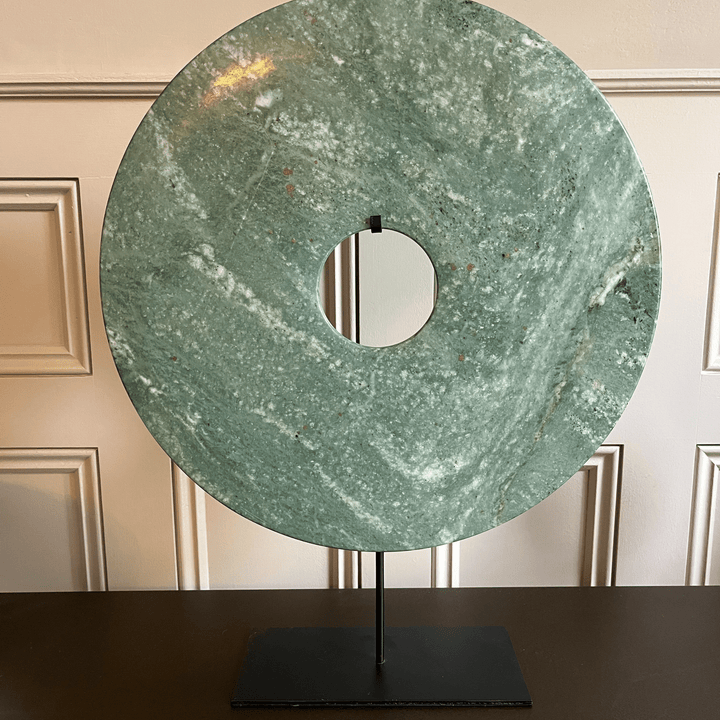 Ornament Bi disc in Light/Middle green - Sutherland Interiors