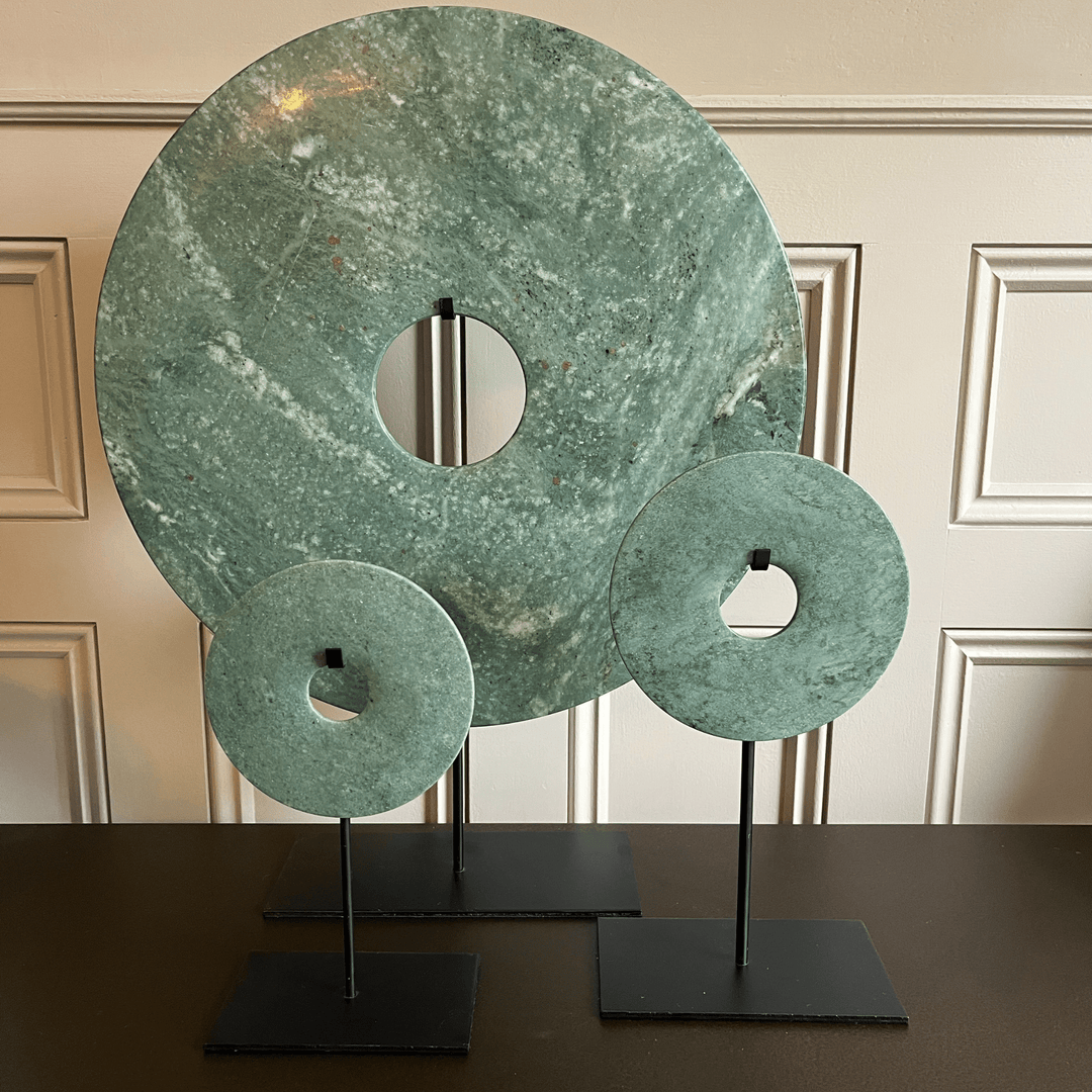 Ornament Bi disc in Light/Middle green - Sutherland Interiors