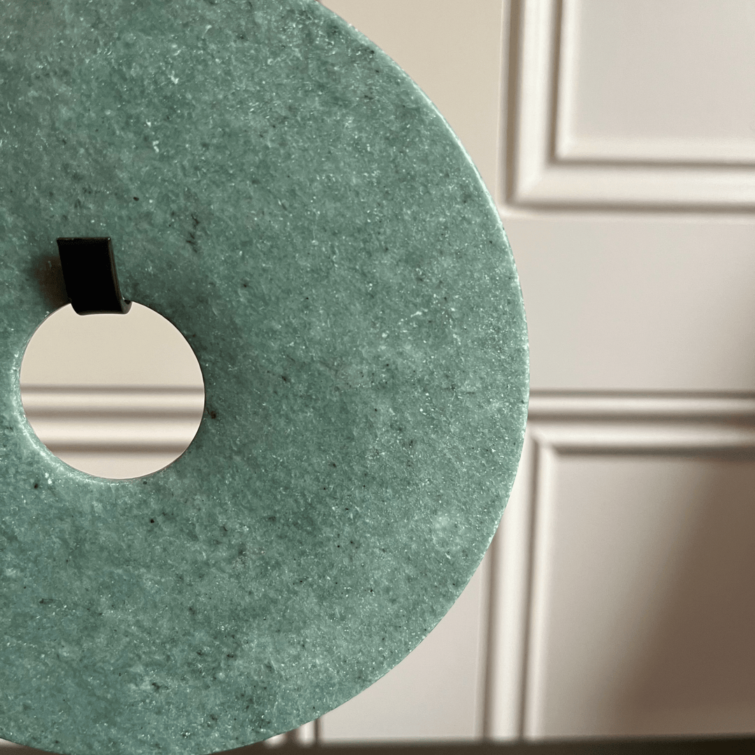 Ornament Bi disc in Light/Middle green - Sutherland Interiors