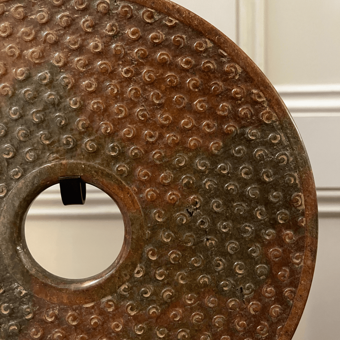 Ornament Bi Disc in Olive Green - Sutherland Interiors