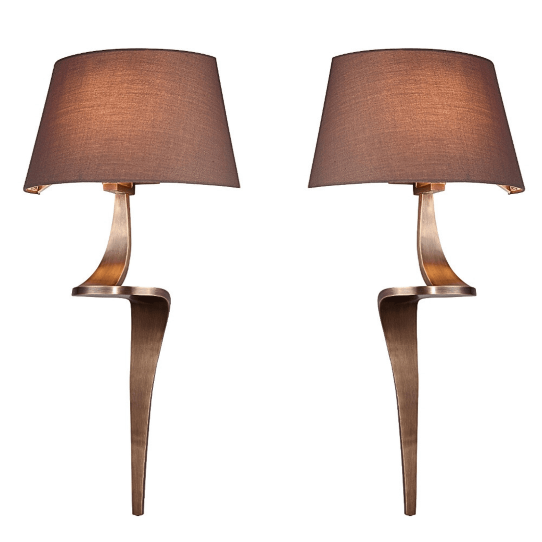 Pair of Enzo Wall Lights - Sutherland Interiors