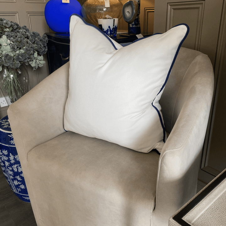 Pelham Milk/Denim Cushion - Sutherland Interiors