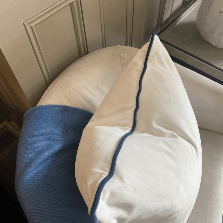 Pelham Milk/Denim Cushion - Sutherland Interiors