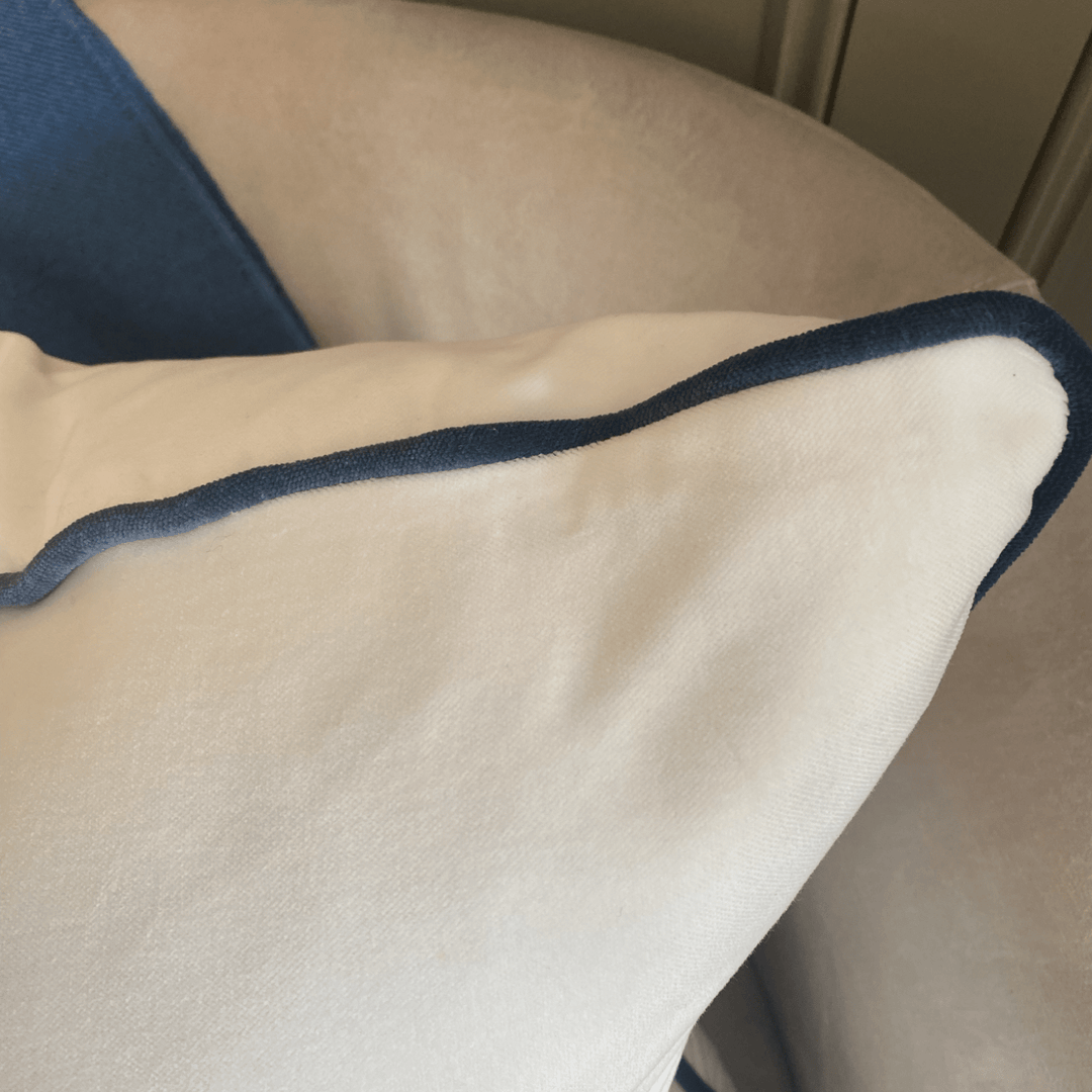Pelham Milk/Denim Cushion - Sutherland Interiors