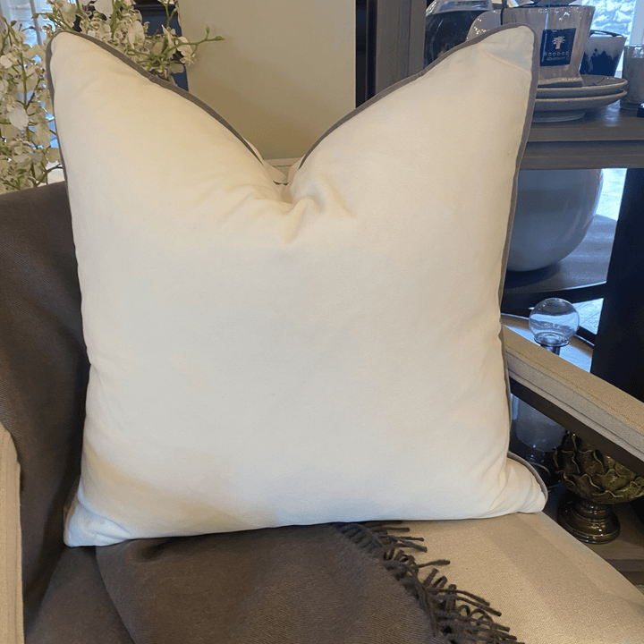 Pelham Milk/Taupe Cushion - Sutherland Interiors