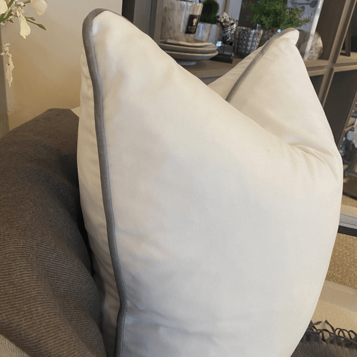 Pelham Milk/Taupe Cushion - Sutherland Interiors