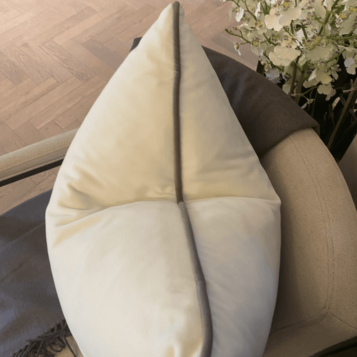 Pelham Milk/Taupe Cushion - Sutherland Interiors