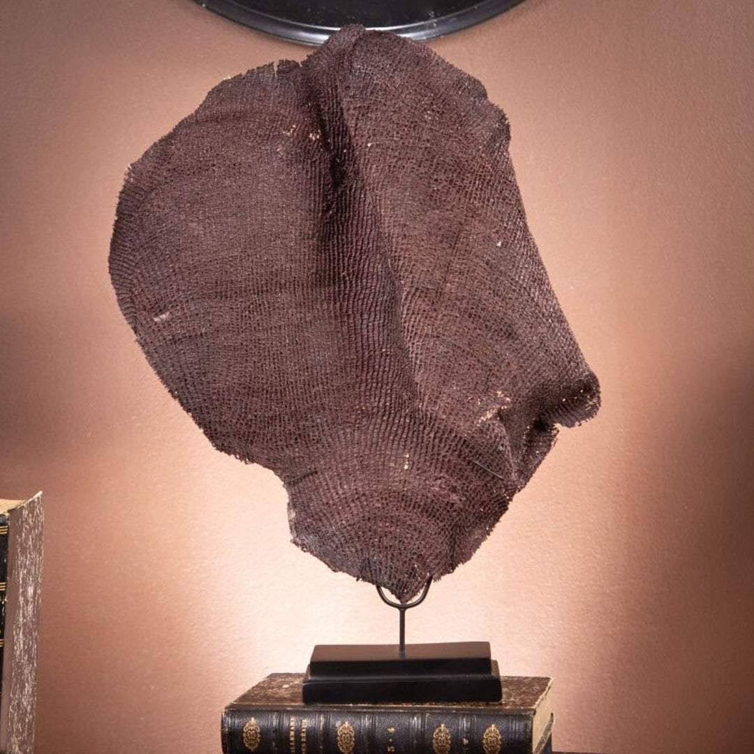Purple fan sponge on black base - Sutherland Interiors