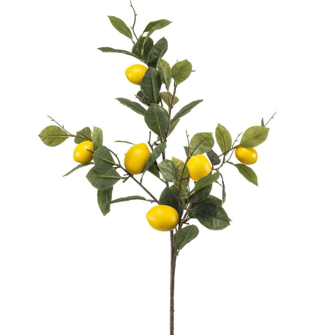 Realistic Faux Lemon Fruit Spray 95cm - Sutherland Interiors
