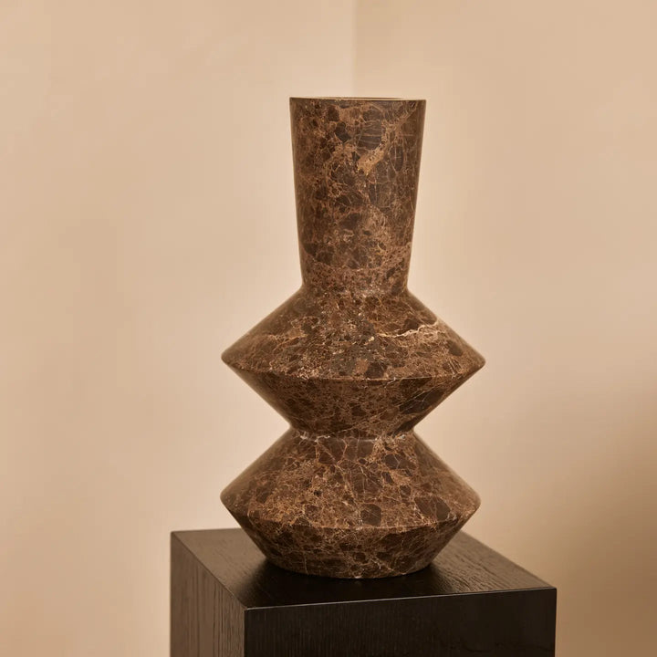Rhombus Marble Vase - Sutherland Interiors