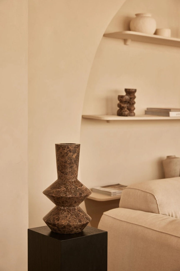Rhombus Marble Vase - Sutherland Interiors