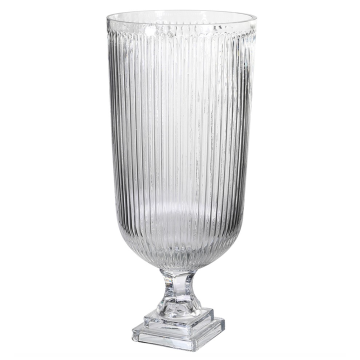 Fluted Glass Statement Vase