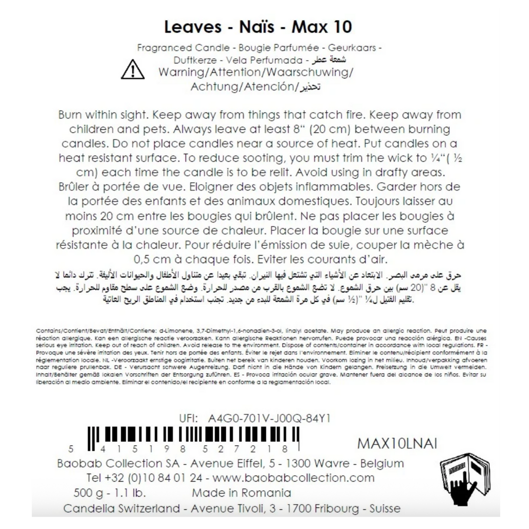 Baobab Candle Leaves Naïs