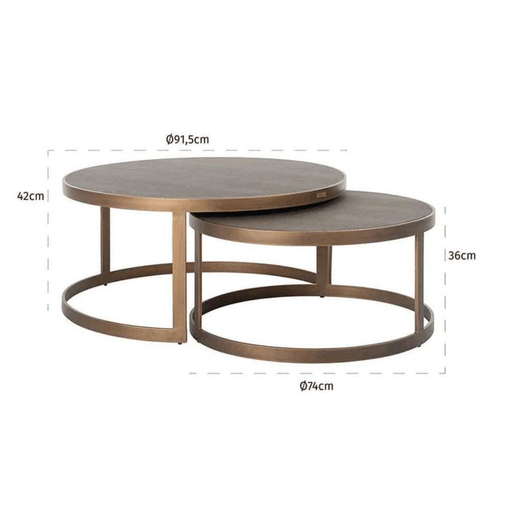 Shagreen Coffee Table Set - Sutherland Interiors
