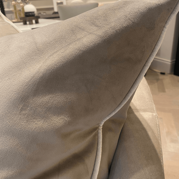 Taupe Velvet Cushion - Sutherland Interiors