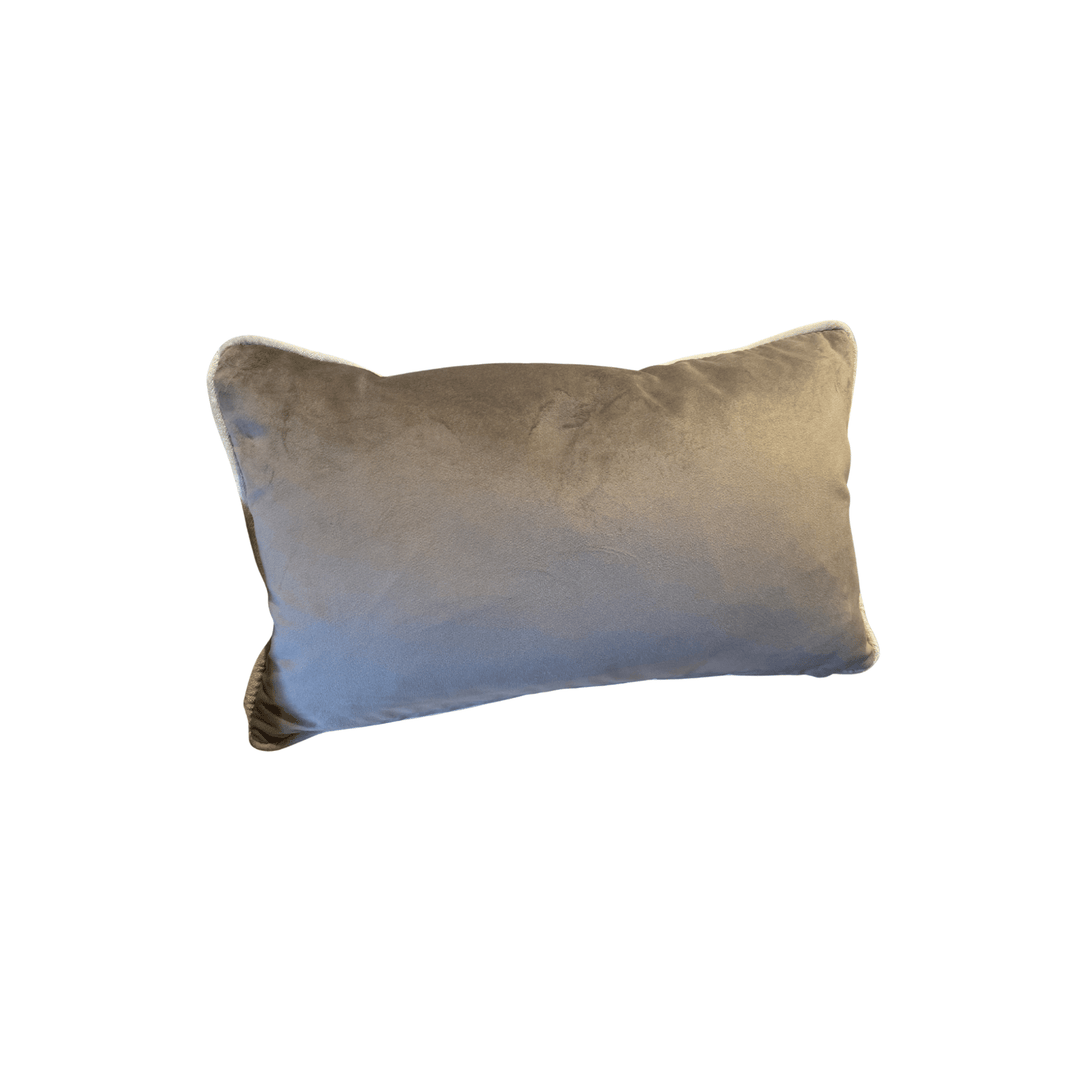 Taupe Velvet Cushion - Sutherland Interiors